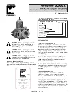 Preview for 1 page of Continental Hydraulics PVR15-30B-Flanged Series Service Manual