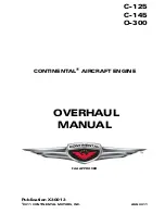 Preview for 1 page of Continental Motors C-125 Manual