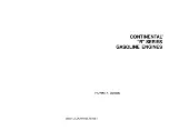 Continental Motors R688-46 Manual preview