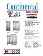 Continental Refrigerator 1F-GD Characteristics preview