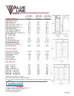 Preview for 2 page of Continental Refrigerator 1F-LT-GD Specifications