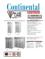 Continental Refrigerator 1FE-LT Specifications preview