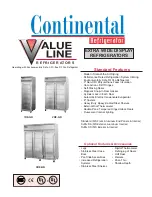 Continental Refrigerator 1RE-GD Specifications предпросмотр