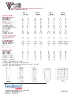 Предварительный просмотр 2 страницы Continental Refrigerator 1RE-GD Specifications