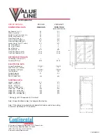 Предварительный просмотр 2 страницы Continental Refrigerator 2R-SGD Specifications