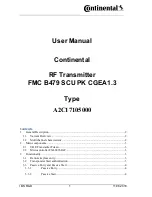 Continental Refrigerator A2C17105000 User Manual предпросмотр