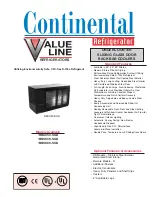 Preview for 1 page of Continental Refrigerator BBUC50-SGD Specifications