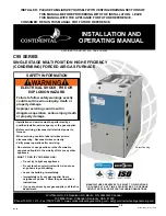 Continental Refrigerator C95 SERIES Installation And Operating Manual preview