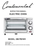 Continental Refrigerator CE-TO101 Instruction Manual предпросмотр