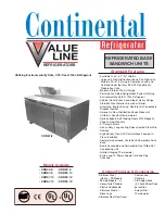 Continental Refrigerator CRB42-6 Specifications предпросмотр