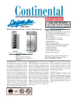 Continental Refrigerator DL1F-SE Specifications preview