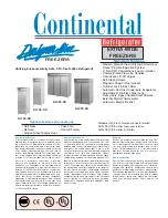 Continental Refrigerator DL1FE-SS Specifications preview