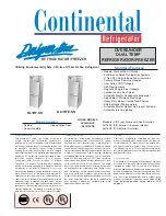 Предварительный просмотр 1 страницы Continental Refrigerator DL1RF-SS Specifications