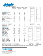 Предварительный просмотр 2 страницы Continental Refrigerator DL1RF-SS Specifications