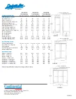 Preview for 2 page of Continental Refrigerator DL1W-SS Specifications