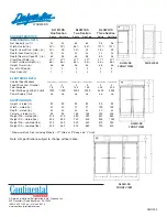 Предварительный просмотр 2 страницы Continental Refrigerator DL1WI-SS Specifications