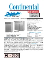 Предварительный просмотр 1 страницы Continental Refrigerator DL2RFE-SS Specifications