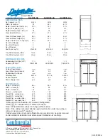 Предварительный просмотр 2 страницы Continental Refrigerator DL2RFE-SS Specifications