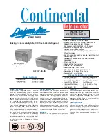 Continental Refrigerator DLFB42-SS Specifications preview