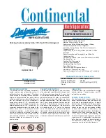 Continental Refrigerator DLRB42-SS-F Specifications предпросмотр