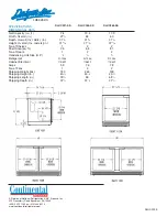 Предварительный просмотр 2 страницы Continental Refrigerator DLUCF27-SS Specification Sheet