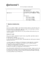 Preview for 2 page of Continental Refrigerator FANW Operation Manual