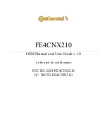 Предварительный просмотр 1 страницы Continental Refrigerator FE4CNX210 Manual And User Manual