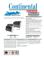 Continental Refrigerator MC3-D Specifications preview