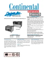 Continental Refrigerator MC3-DCW Specifications preview