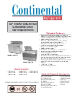 Continental Refrigerator SW48-10-FB Specification Sheet предпросмотр