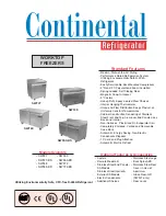 Предварительный просмотр 1 страницы Continental Refrigerator SWF27 Specifications