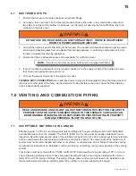 Preview for 15 page of Continental Refrigerator TWO STAGE MULTI POSITION HIGH EFFICIENCY (CONDENSING) FORCED AIR GAS FURNACE Installation And Operating Manual