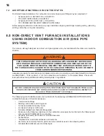 Preview for 16 page of Continental Refrigerator TWO STAGE MULTI POSITION HIGH EFFICIENCY (CONDENSING) FORCED AIR GAS FURNACE Installation And Operating Manual