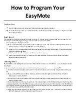 Preview for 3 page of Continu.us EasyMote DT-R08 Quick Start Manual