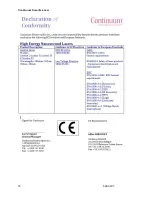 Preview for 26 page of Continuum Surelite EX 10 Operation And Maintenance Manual