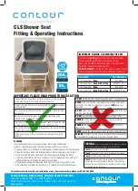 Preview for 1 page of Contour CLS Fitting & Operating Instructions