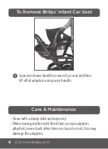 Preview for 6 page of Contours Britax Car Seat Adapter Instruction Manual