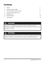 Предварительный просмотр 2 страницы Contracor BlastRazor Z-100RC Operation Manual