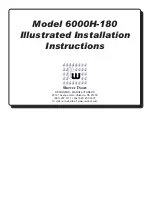 Contractors Wardrobe 6000H-180 Installation Instructions Manual предпросмотр