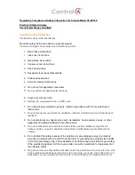 Предварительный просмотр 3 страницы Control 4 C4-4SF120 Series Installation Manual