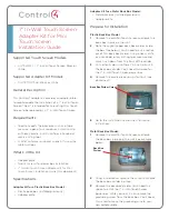 Control 4 C4-7IETOMTSAK Installation Manual preview