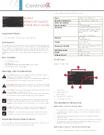 Preview for 1 page of Control 4 C4-DIN-8ESW-E User Manual