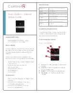 Preview for 1 page of Control 4 C4-DSC-EN-INT Setup Manual