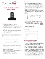 Предварительный просмотр 1 страницы Control 4 C4-IPDKTT1-E-B Setup Manual