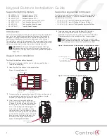 Preview for 1 page of Control 4 C4-KD120 Installation Manual