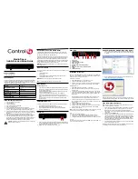 Preview for 1 page of Control 4 C4-MP1-E Installation And Setup Gude