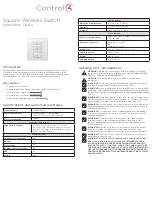 Control 4 C4-SSW240-N Installation Manual preview