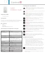 Preview for 1 page of Control 4 C4-SW240 Series Installation Manual