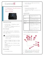 Preview for 1 page of Control 4 C4-TSMC7-EN-BL Setup Manual