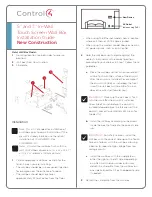 Preview for 2 page of Control 4 C4-TSWMC5-EG-BL Installation Manual